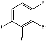 1,2-二溴-3-氟-4-碘苯 结构式