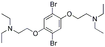 2,5-BIS[2-(N,N-DIETHYLAMINO)-ETHOXY]-1,4-DIBROMOBENZENE 结构式