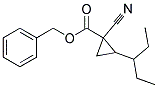 1-CYANO-2-(1-ETHYL-PROPYL)-CYCLOPROPANECARBOXYLIC ACID BENZYL ESTER 结构式