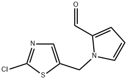 1-[(2-CHLORO-1,3-THIAZOL-5-YL)METHYL]-1H-PYRROLE-2-CARBALDEHYDE 结构式