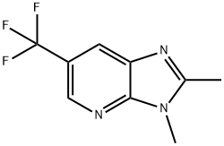 2,3-DIMETHYL-6-TRIFLUOROMETHYL-3H-IMIDAZO[4,5-B]PYRIDINE 结构式