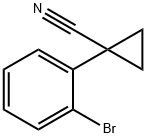 1-(2-BROMO-PHENYL)-CYCLOPROPANECARBONITRILE 结构式