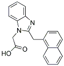 [2-(1-NAPHTHYLMETHYL)-1H-BENZIMIDAZOL-1-YL]ACETIC ACID 结构式