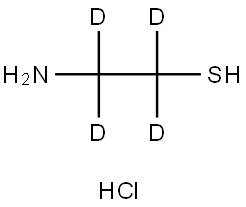 2-AMINOETHANE-D4-THIOL HCL 结构式