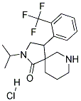 2-ISOPROPYL-4-(2-(TRIFLUOROMETHYL)PHENYL)-2,7-DIAZASPIRO[4.5]DECAN-1-ONE HYDROCHLORIDE 结构式