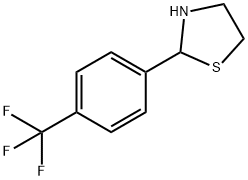 2-(4-(三氟甲基)苯基)噻唑烷 结构式