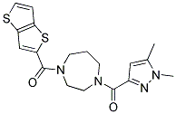 1-[(1,5-DIMETHYL-1H-PYRAZOL-3-YL)CARBONYL]-4-(THIENO[3,2-B]THIEN-2-YLCARBONYL)-1,4-DIAZEPANE 结构式