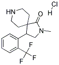 2-METHYL-4-(2-(TRIFLUOROMETHYL)PHENYL)-2,8-DIAZASPIRO[4.5]DECAN-1-ONE HYDROCHLORIDE 结构式