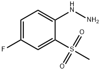 (4-氟-2-(甲基磺酰基)苯基)肼 结构式