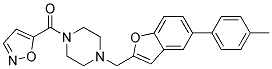 1-(Isoxazol-5-ylcarbonyl)-4-([5-(4-methylphenyl)-1-benzofuran-2-yl]methyl)piperazine 结构式