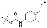 [1-(2-FLUORO-ETHYL)-2-METHYL-PIPERIDIN-4-YL]-CARBAMIC ACID TERT-BUTYL ESTER 结构式