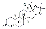 16alpha,17-(isopropylidenedioxy)pregn-4-ene-3,20-dione  结构式
