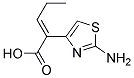 2-(2-aminothiazole-4-yl)-2-pentenoic acid 结构式