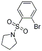 1-[(2-Bromophenyl)sulphonyl]pyrrolidine 结构式