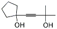 1-(3-Hydroxy-3-methylbut-1-yn-1-yl)cyclopentan-1-ol 结构式