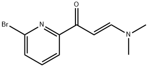 1-(6-BROMOPYRIDIN-2-YL)-3-(DIMETHYLAMINO)PROP-2-EN-1-ONE 结构式