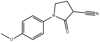 1-(4-Methoxyphenyl)-2-oxopyrrolidine-3-carbonitrile 结构式