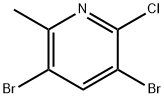 2-氯-3,5-二溴-6-甲基吡啶 结构式