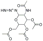 1-{3-(acetylamino)-4,5-di(acetyloxy)-6-[(acetyloxy)methyl]tetrahydro-2H-pyran-2-yl}triaza-1,2-dien-2-ium 结构式