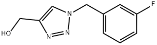 1-(3-Fluorobenzyl)-4-(hydroxymethyl)-1H-1,2,3-triazole 结构式