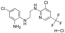 1-(2-Amino-4-chlorophenylamino)-2-[3-chloro-5-(trifluoromethyl)pyridin-2-ylamino]ethane hydrochloride 结构式