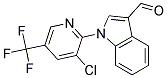 1-[3-Chloro-5-(trifluoromethyl)pyridin-2-yl]-1H-indole-3-carboxaldehyde 结构式