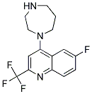 1-[6-Fluoro-2-(trifluoromethyl)quinolin-4-yl]homopiperazine 结构式