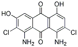 1,8-diamino-2,7-dichloro-3,5-dihydroxyanthracene-9,10-dione 结构式