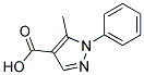 1-Phenyl-5-methyl-1H-pyrazole-4-carboxylic acid 结构式