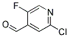 2-Chloro-5-fluoro-pyridine-4-carbaldehyde 结构式