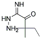 1-Imino-1-hydrazino-2-oxo-3,3-dimethyl-pentane 结构式