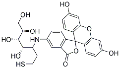 2-[(5-FLUORESCEINYL)AMINORBONYL]ETHYL MERCAPTAN 结构式