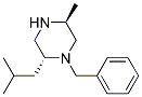 1-BENZYL-2(R)-ISOBUTYL-5(S)METHYL-PIPERAZINE 结构式