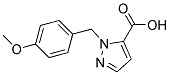 2-(4-METHOXY-BENZYL)-2H-PYRAZOLE-3-CARBOXYLIC ACID 结构式