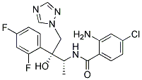 2-AMINO-4-CHLORO-N-[(1R,2R)-2-(2,4-DIFLUORO-PHENYL)-2-HYDROXY-1-METHYL-3-[1,2,4]TRIAZOL-1-YL-PROPYL]-BENZAMIDE 结构式