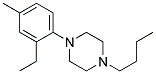 1-(2-Ethyl-4-Methylphenyl)-4-Butylpiperazine 结构式
