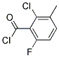 2-Chloro-6-fluoro-3-methylbenzoyl chloride, 97+% 结构式