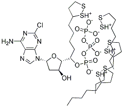 2-Chloro-2'-deoxyadenosine 5'-Triphosphate, Tetralitium salt 结构式