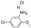 2-Methoxy-5-chloroanilinehydrochloride 结构式