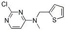 2-chloro-N-methyl-N-(thiophen-2-ylmethyl)pyrimidin-4-amine 结构式