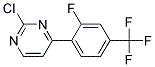 2-Chloro-4-(2-fluoro-4-trifluoromethyl-phenyl)-pyrimidine 结构式