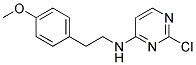 2-chloro-N-[2-(4-methoxyphenyl)ethyl]pyrimidin-4-amine 结构式