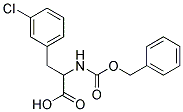 2-{[(benzyloxy)carbonyl]amino}-3-(3-chlorophenyl)propanoic acid 结构式