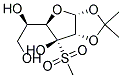 1,2-O-isopropylidene-3-mesyl-a-D-glucofuranose 结构式