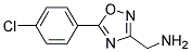 1-[5-(4-chlorophenyl)-1,2,4-oxadiazol-3-yl]methanamine 结构式