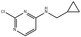 2-氯-N-(环丙基甲基)嘧啶-4-胺 结构式