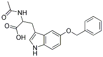 2-(acetylamino)-3-[5-(benzyloxy)-1H-indol-3-yl]propanoic acid 结构式