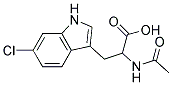 2-(acetylamino)-3-(6-chloro-1H-indol-3-yl)propanoic acid 结构式