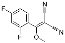 [(2,4-difluorophenyl)(methoxy)methylidene]propanedinitrile 结构式