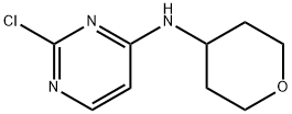 2-chloro-N-(tetrahydro-2H-pyran-4-yl)pyrimidin-4-amine 结构式